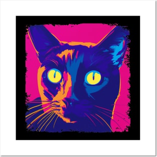 Cat Bombay Pop Art- Cat Lover Gift Posters and Art